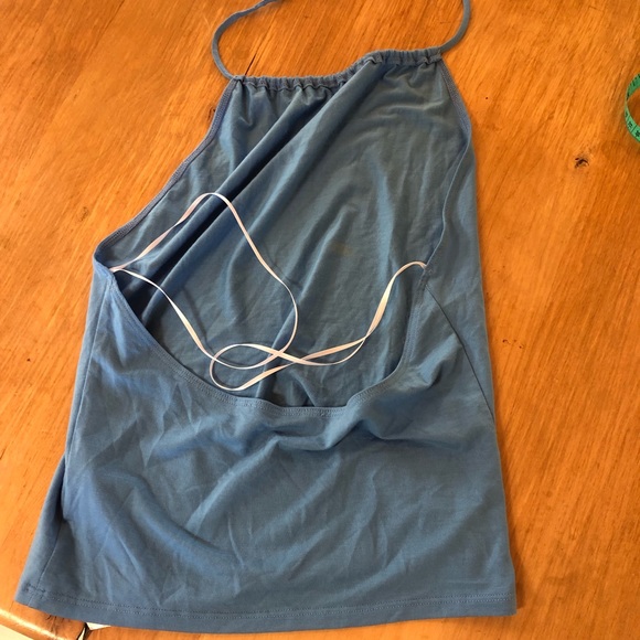 NWT reformation BAXTER TOP PARISIAN BLUE - Picture 5 of 6